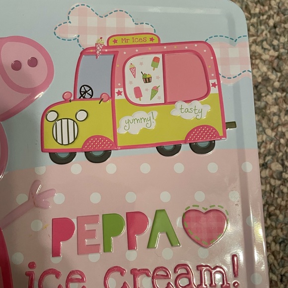 Kids Peppa Pig Ice Cream Lunchbox Tin - Picture 3 of 15